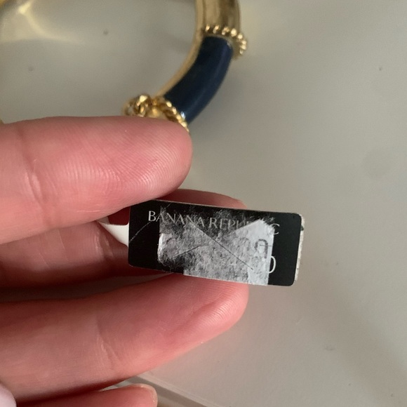 Banana Republic Gold/Blue Bangle One Size - Picture 4 of 5